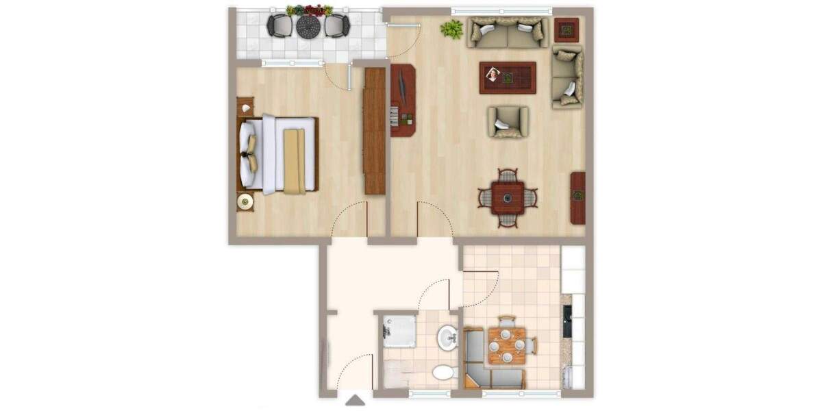 Etagenwohnung Heppenheim - 2 Zimmer, 66 m&sup2;, 690&euro; | Angebot:25069497