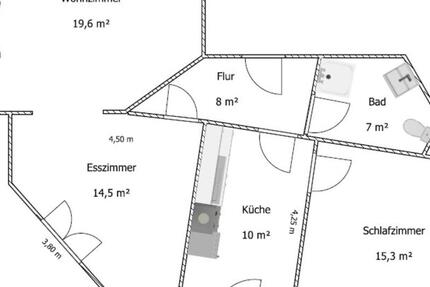 Wohnung Waldheim - 2 Zimmer, 74 m&sup2;, 387&euro; | Angebot:25447486