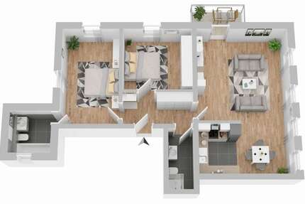 Wohnung Dresden Trachau - 3 Zimmer, 83 m&sup2;, 999&euro; | Angebot:26758983
