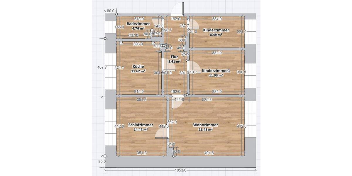 Etagenwohnung Haselbachtal - 4 Zimmer, 82 m&sup2;, 650&euro; | Angebot:26008276