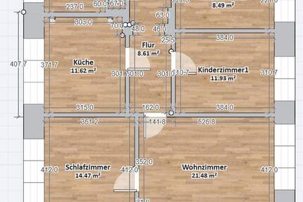Wohnung Haselbachtal - 4 Zimmer, 82 m&sup2;, 650&euro; | Angebot:26008276