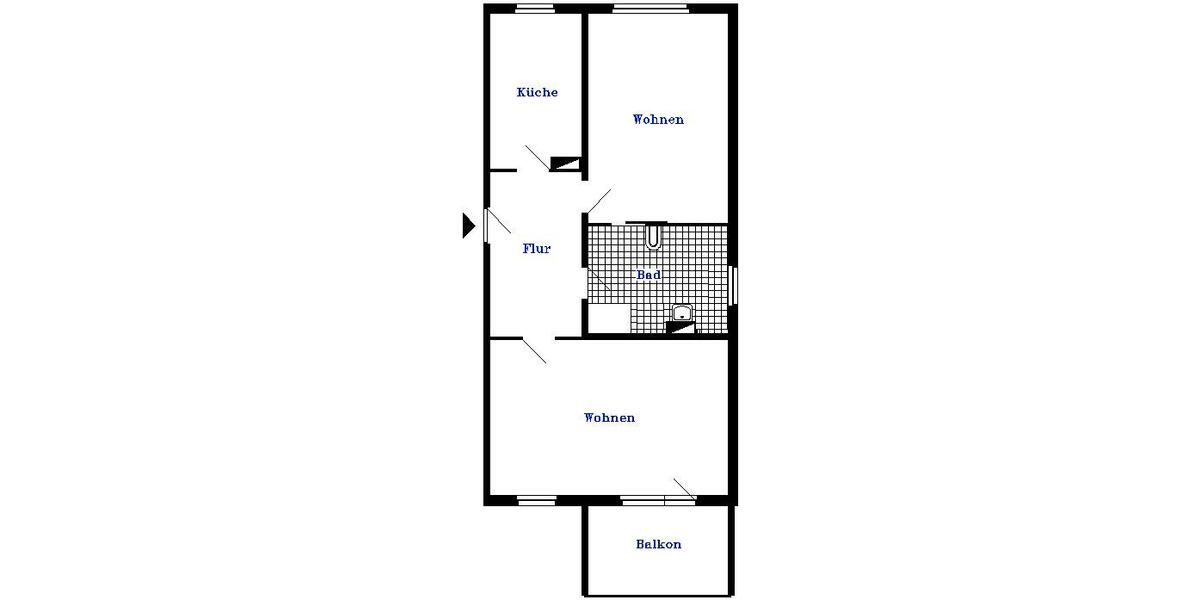 Erdgeschoßwohnung Rathenow - 2 Zimmer, 71 m&sup2;, 427&euro; | Angebot:26633855