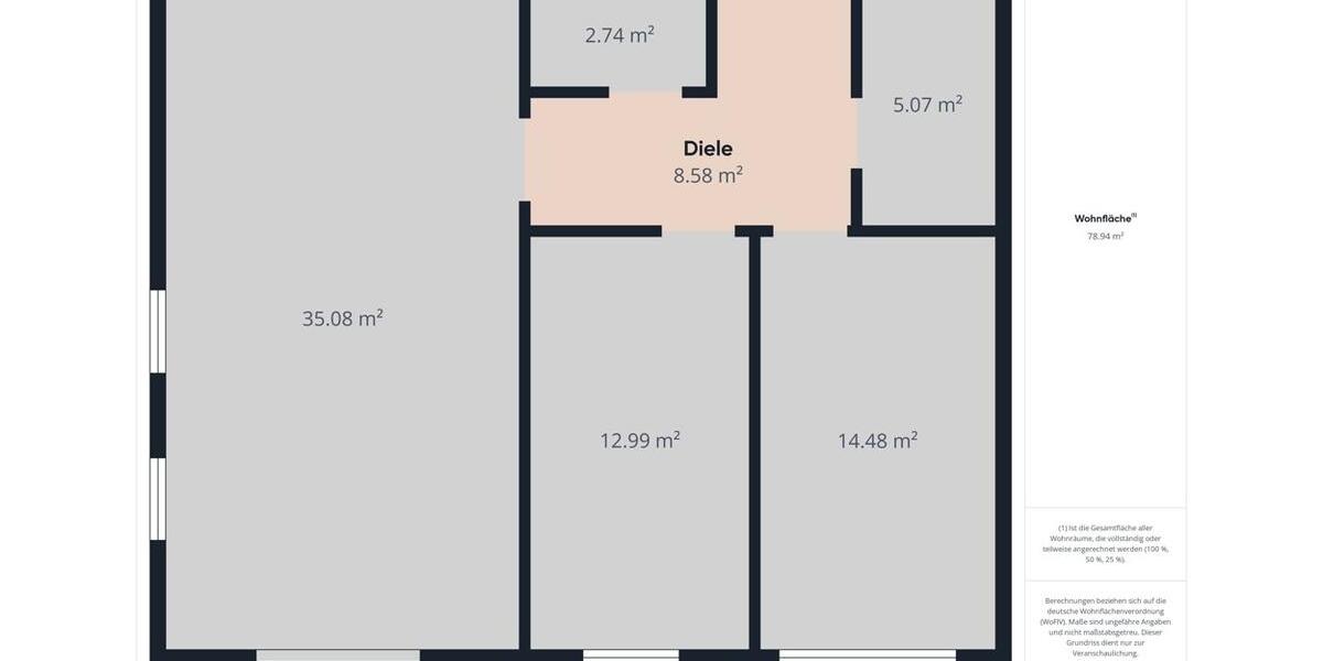 Erdgeschoßwohnung Estorf - 3 Zimmer, 76 m&sup2;, 836&euro; | Angebot:23715146