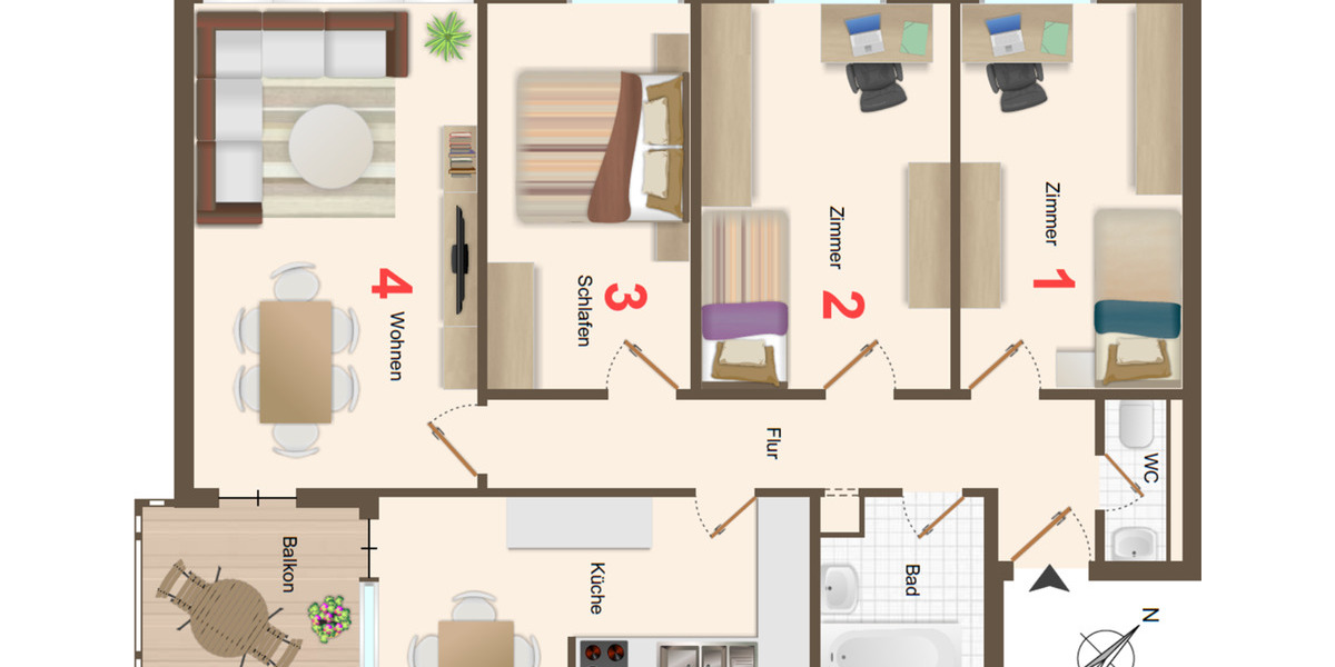 Wohnen auf Zeit Grenzach-Wyhlen Wyhlen - 1 Zimmer, 17 m&sup2;, 520&euro; | Angebot:24736585