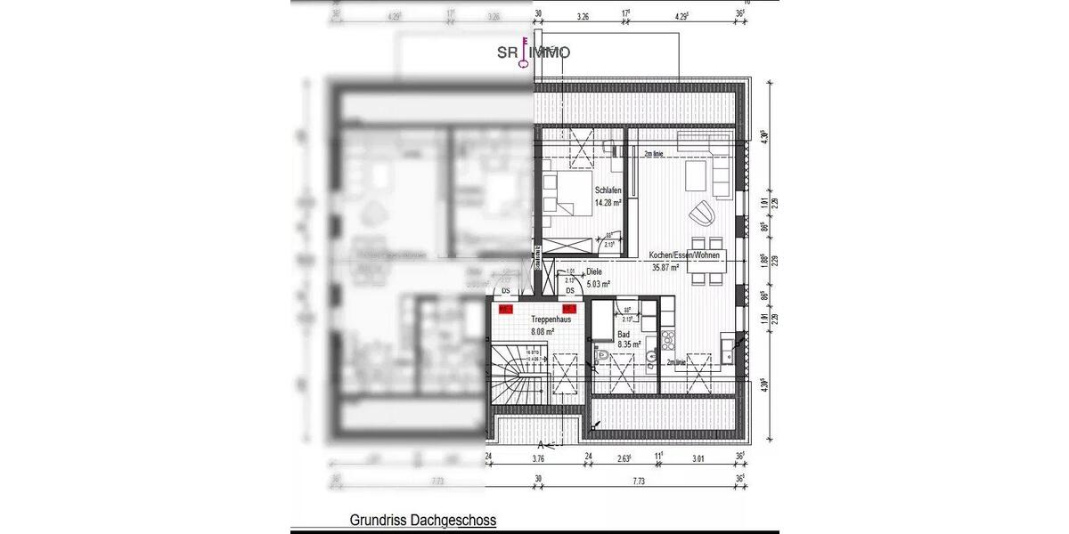 Etagenwohnung Mettendorf - 2 Zimmer, 63 m&sup2;, 469&euro; | Angebot:24892963