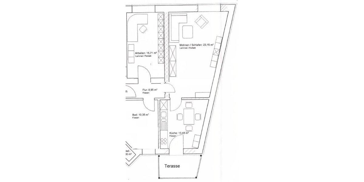 Erdgeschoßwohnung Brandenburg an der Havel Bahnhofsvorstadt - 2 Zimmer, 69 m&sup2;, 556&euro; | Angebot:26645249