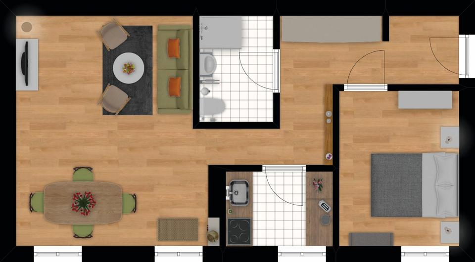Erdgeschoßwohnung Potsdam - 2 Zimmer, 45 m&sup2;, 780&euro; | Angebot:26481397
