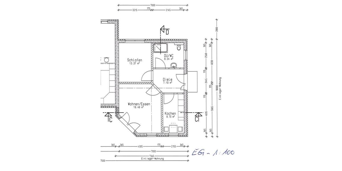 Erdgeschoßwohnung Prerow - 2 Zimmer, 56 m&sup2;, 700&euro; | Angebot:25963468