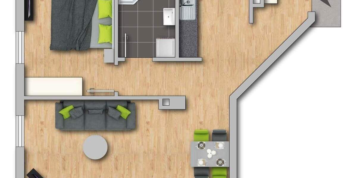 Etagenwohnung Neumarkt in der Oberpfalz Neumarkt - 2 Zimmer, 53 m&sup2;, 720&euro; | Angebot:25065330