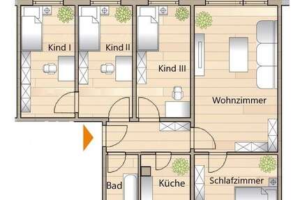 Wohnung Sangerhausen Othal - 5 Zimmer, 83 m&sup2;, 495&euro; | Angebot:26986321
