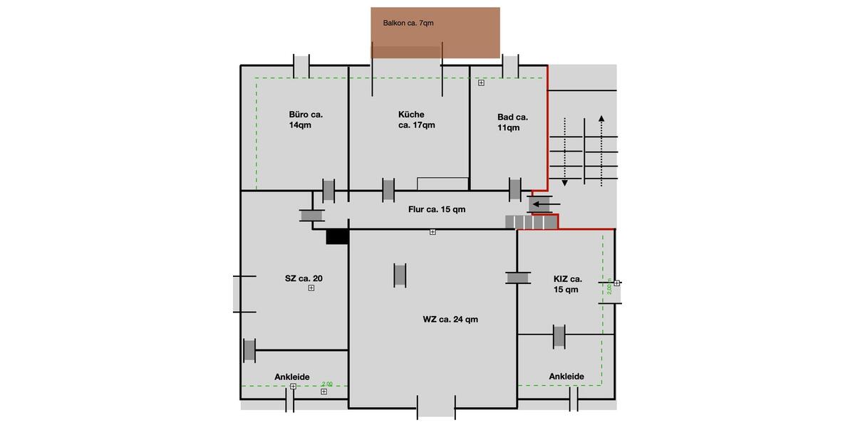 Dachgeschoßwohnung Frankenberg (Sachsen) - 4 Zimmer, 120 m&sup2;, 1.045&euro; | Angebot:26071742