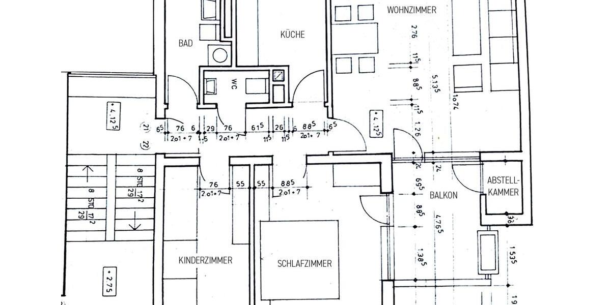 Etagenwohnung Trier Kürenz - 3 Zimmer, 73 m&sup2;, 797&euro; | Angebot:26425890