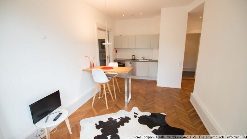 Modern und stilvoll möbliert mit Gartennutzung für 3-24 Monate in Freiburg Herdern 2 zimmer