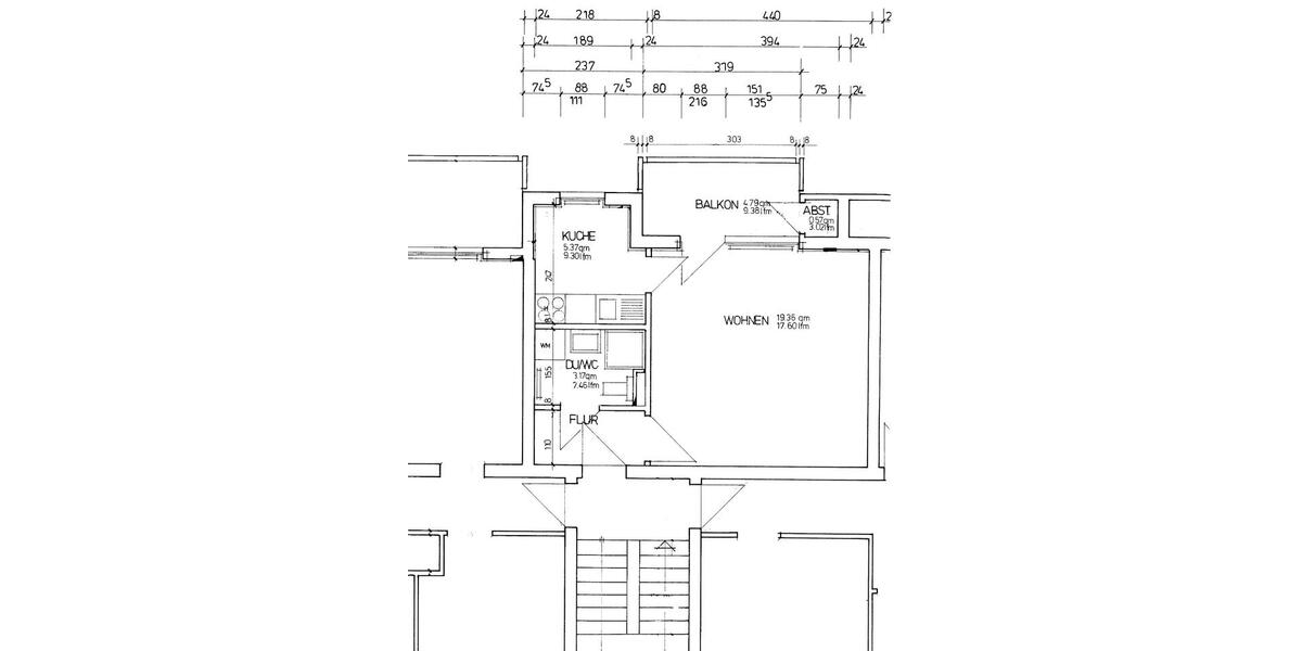 Etagenwohnung Waldshut-Tiengen Tiengen - 1 Zimmer, 32 m&sup2;, 350&euro; | Angebot:26385519