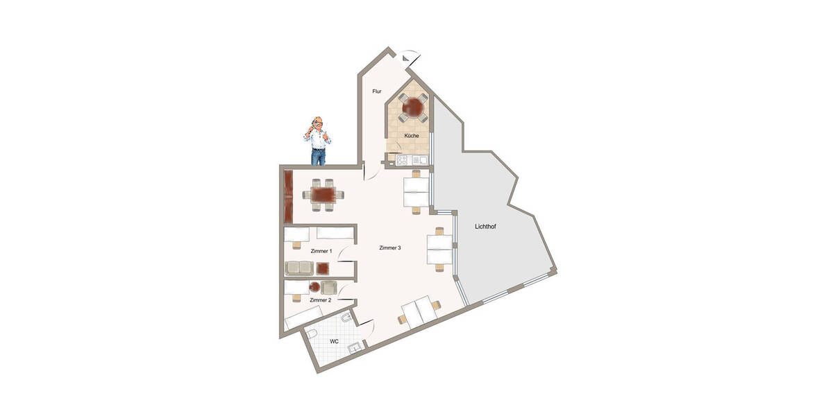 Gewerbeobjekt Vechta - 4 Zimmer, 930&euro; | Angebot:25928550