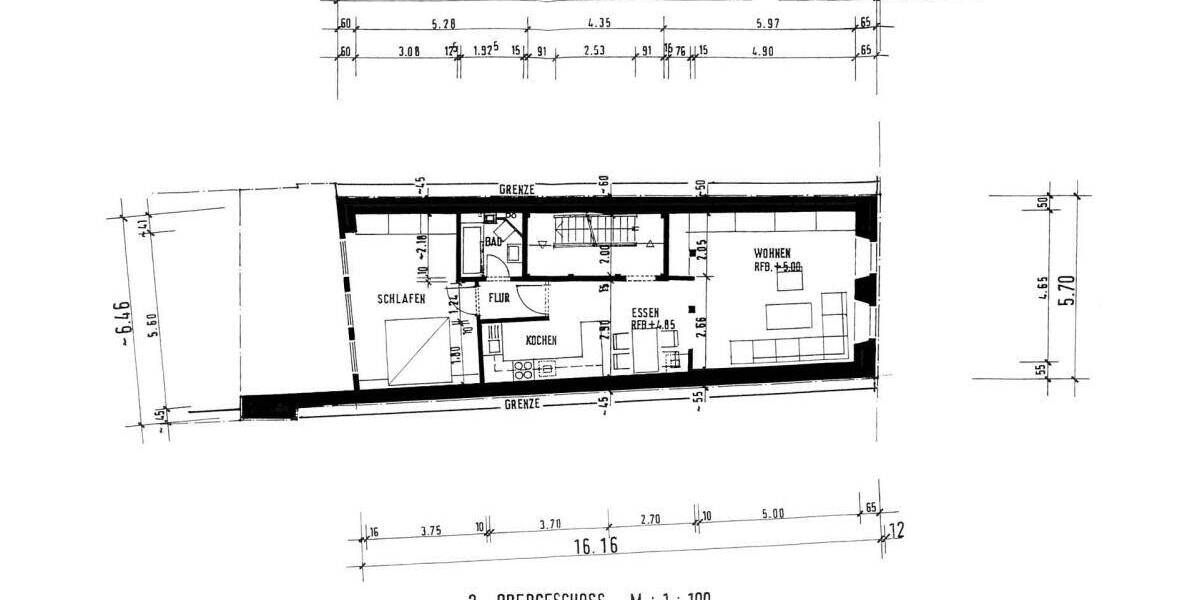 Etagenwohnung Villingen-Schwenningen Villingen - 2 Zimmer, 68 m&sup2;, 550&euro; | Angebot:26725159