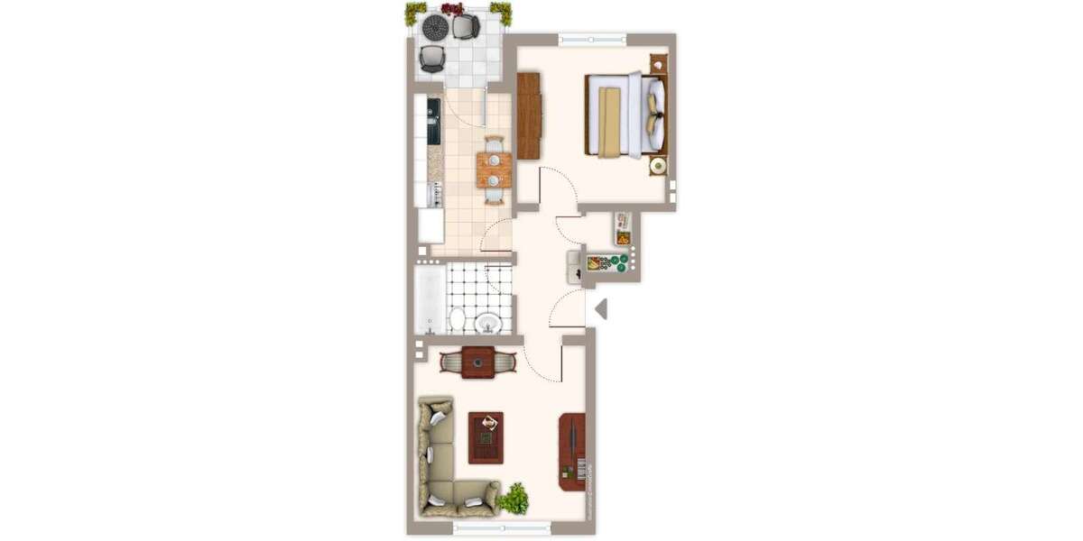 Etagenwohnung Mönchengladbach Bonnenbroich-Geneicken - 2 Zimmer, 51 m&sup2;, 479&euro; | Angebot:25272517