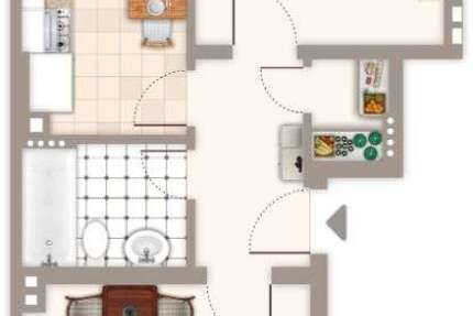 Wohnung Mönchengladbach Bonnenbroich-Geneicken - 2 Zimmer, 51 m&sup2;, 479&euro; | Angebot:25272517