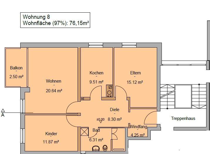 Etagenwohnung Sulzbach-Rosenberg Rosenberg - 3 Zimmer, 76 m&sup2;, 650&euro; | Angebot:26504068