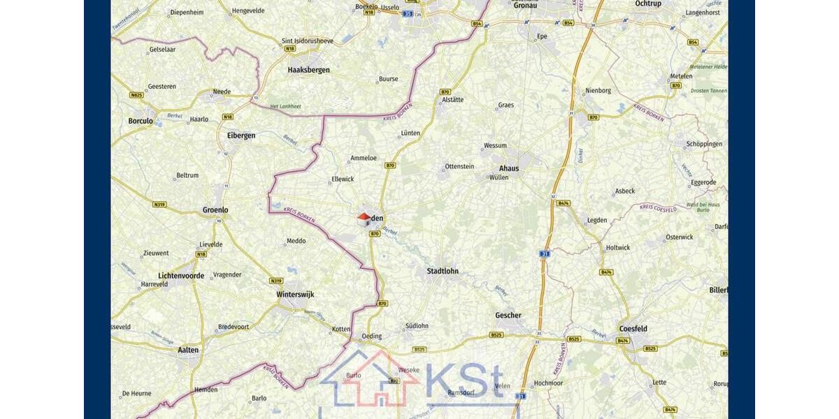 Etagenwohnung Vreden - 4 Zimmer, 100 m&sup2;, 1.290&euro; | Angebot:26051348