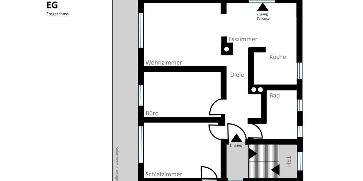 Erdgeschoßwohnung Petersberg - 3.5 Zimmer, 92 m&sup2;, 1.245&euro; | Angebot:26548802