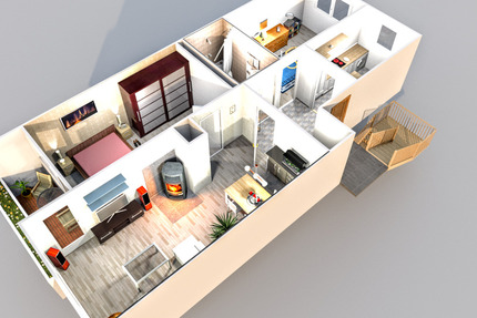 3,5 -Zimmer-Wohnung mit EBK, Balkon und Mega-Badewanne in bester zimmer