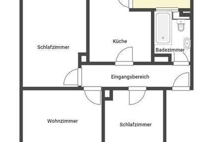 Wohnung Kaiserslautern Grübentälchen - 3 Zimmer, 62 m&sup2;, 689&euro; | Angebot:25157815