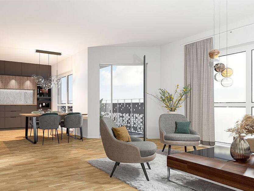 ERSTBEZUG | Dachgeschoss-Wohnung mit Sonnen-Loggia | Wannenbad | Smart-Home | Tiefgarage | Aufzug zimmer