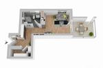 Etagenwohnung Frankfurt am Main Gallus - 1 Zimmer, 39 m&sup2;, 915&euro; | Angebot:26624603