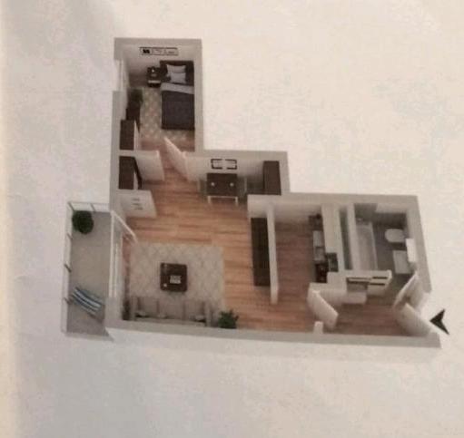 Etagenwohnung Rostock Groß-Klein - 2 Zimmer, 43 m&sup2;, 400&euro; | Angebot:25966500