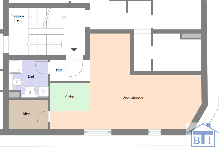Etagenwohnung Zittau - 1 Zimmer, 39 m&sup2;, 245&euro; | Angebot:26263467
