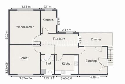 Wohnung Grevesmühlen - 4 Zimmer, 74 m&sup2;, 800&euro; | Angebot:25871658