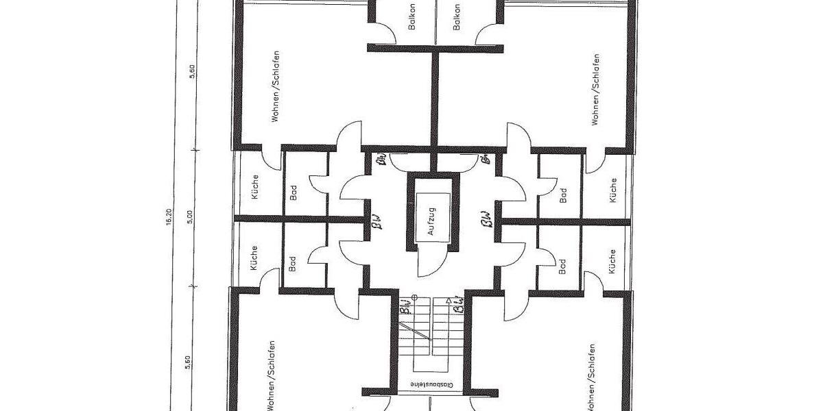Etagenwohnung Düsseldorf Stadtbezirk 9 - 1 Zimmer, 39 m&sup2;, 411&euro; | Angebot:26633936