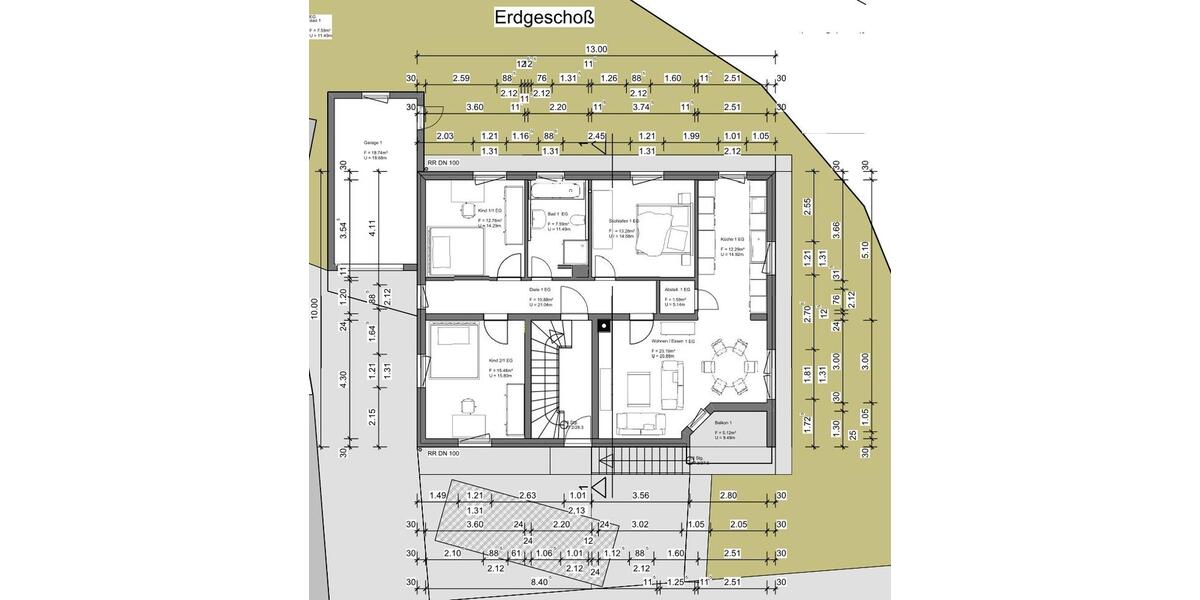 Erdgeschoßwohnung Bamberg Am Bruderwald - 4 Zimmer, 96 m&sup2;, 1.364&euro; | Angebot:26703599