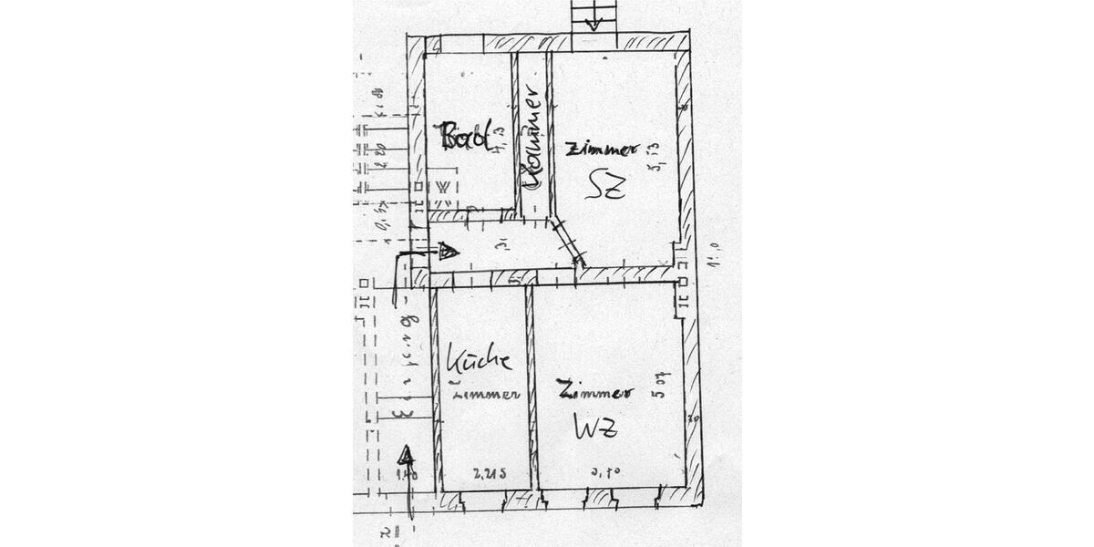 Erdgeschoßwohnung Magdeburg Diesdorf - 2 Zimmer, 64 m&sup2;, 384&euro; | Angebot:26587490