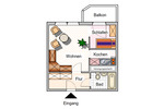 Etagenwohnung Bad Elster - 1 Zimmer, 34 m&sup2;, 205&euro; | Angebot:25219056