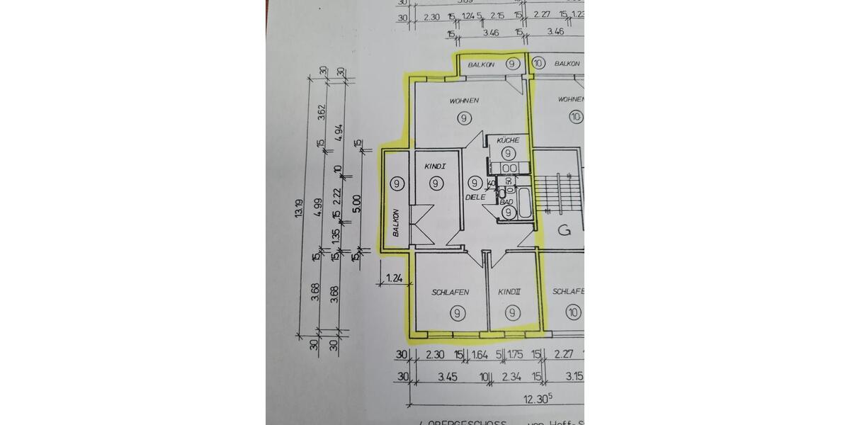 4-Raum-Wohnung mit 2 Balkonen in Gotha West zu vermieten 4 zimmer