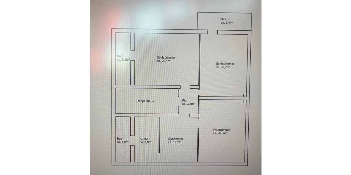ruhig-gelegene 4-Raumwohnung mit Balkon und Carport 4 zimmer