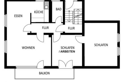 3- Zi EG Wohnung mit Balkon und Gartennutzung in Lindenholzhausen 1 zimmer