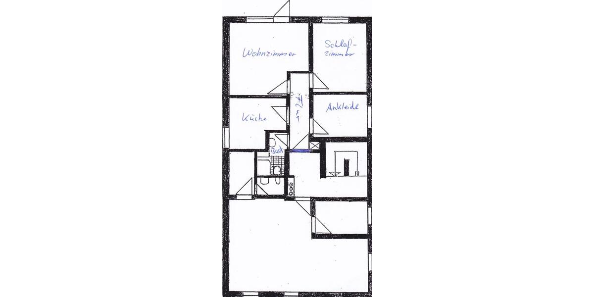 Erdgeschoßwohnung Glücksburg (Ostsee) - 2.5 Zimmer, 50 m&sup2;, 540&euro; | Angebot:26550095