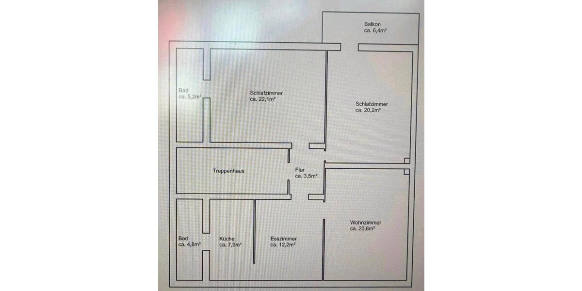 Etagenwohnung Eisenach - 4 Zimmer, 100 m&sup2;, 690&euro; | Angebot:26201138