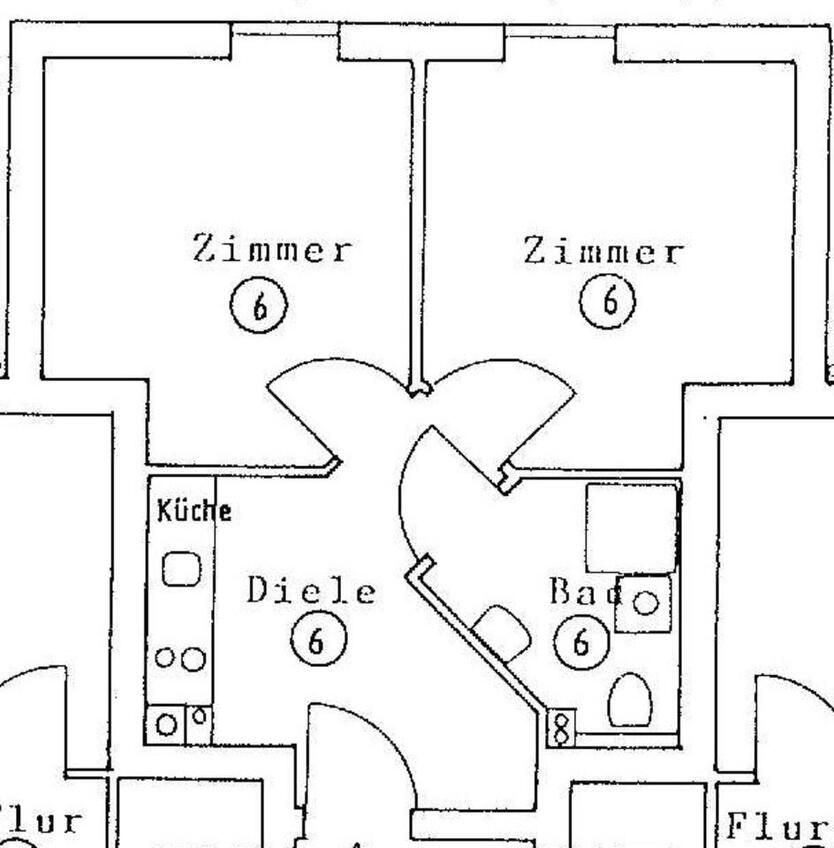 2 Zimmer Wohnung, möbliert, WG geeignet, Fleischervorstadt