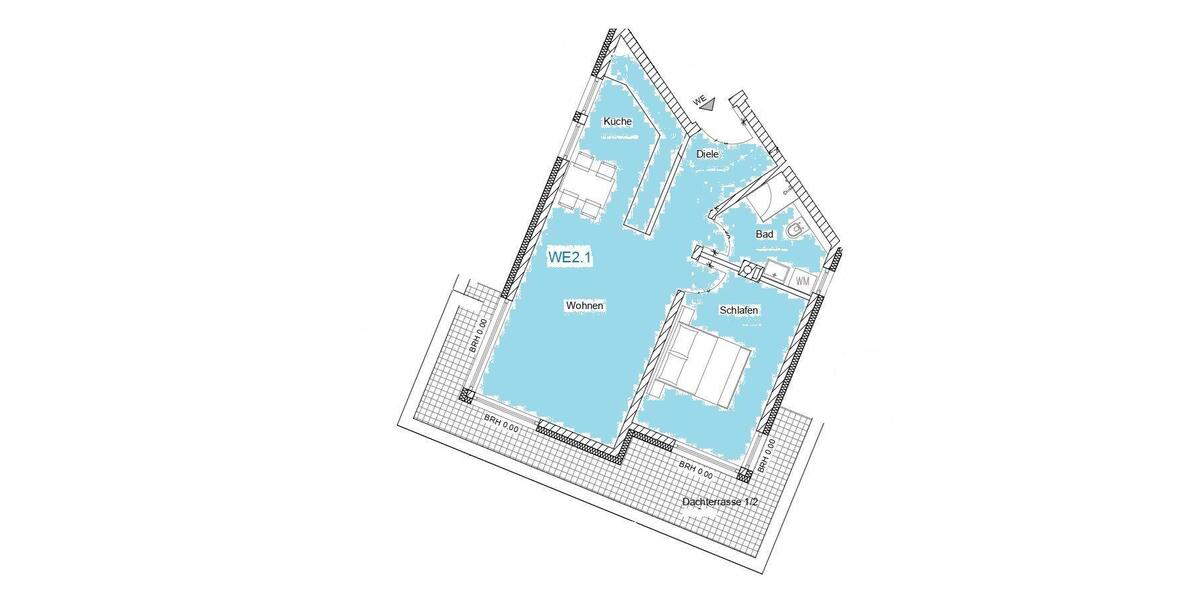 Etagenwohnung Oranienburg - 2 Zimmer, 65 m&sup2;, 1.170&euro; | Angebot:25962651