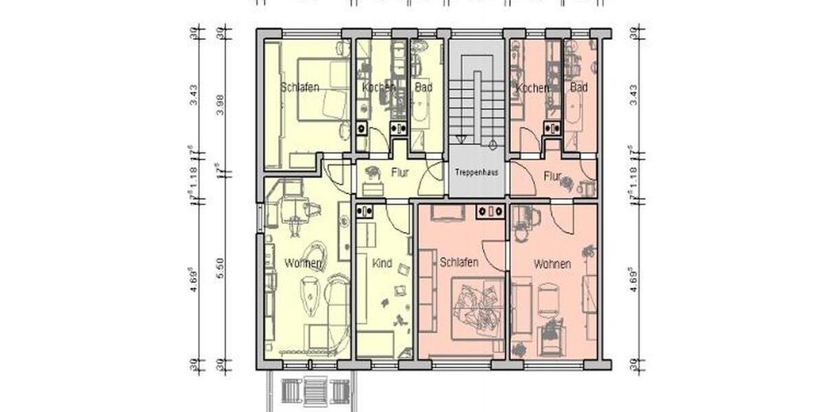 Etagenwohnung Sonnenstein - 2 Zimmer, 46 m&sup2;, 225&euro; | Angebot:22830432