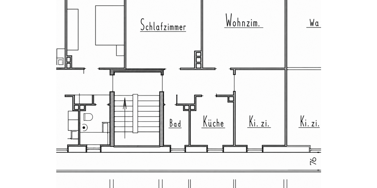 Etagenwohnung Marburg Hansenhaus - 3 Zimmer, 49 m&sup2;, 625&euro; | Angebot:27125895