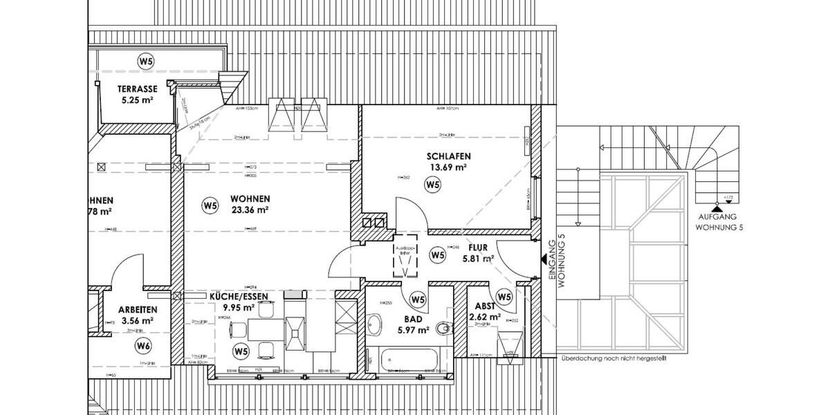 Dachgeschoßwohnung Marlow - 2 Zimmer, 66 m&sup2;, 590&euro; | Angebot:25854224