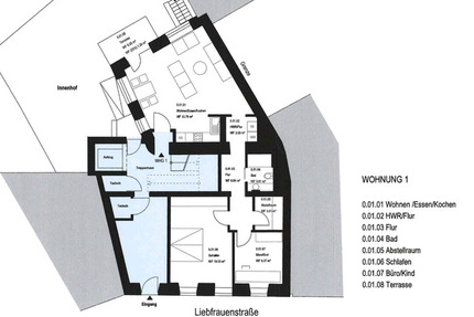 Wohnung Trier - 3 Zimmer, 80 m&sup2;, 1.198&euro; | Angebot:25150419