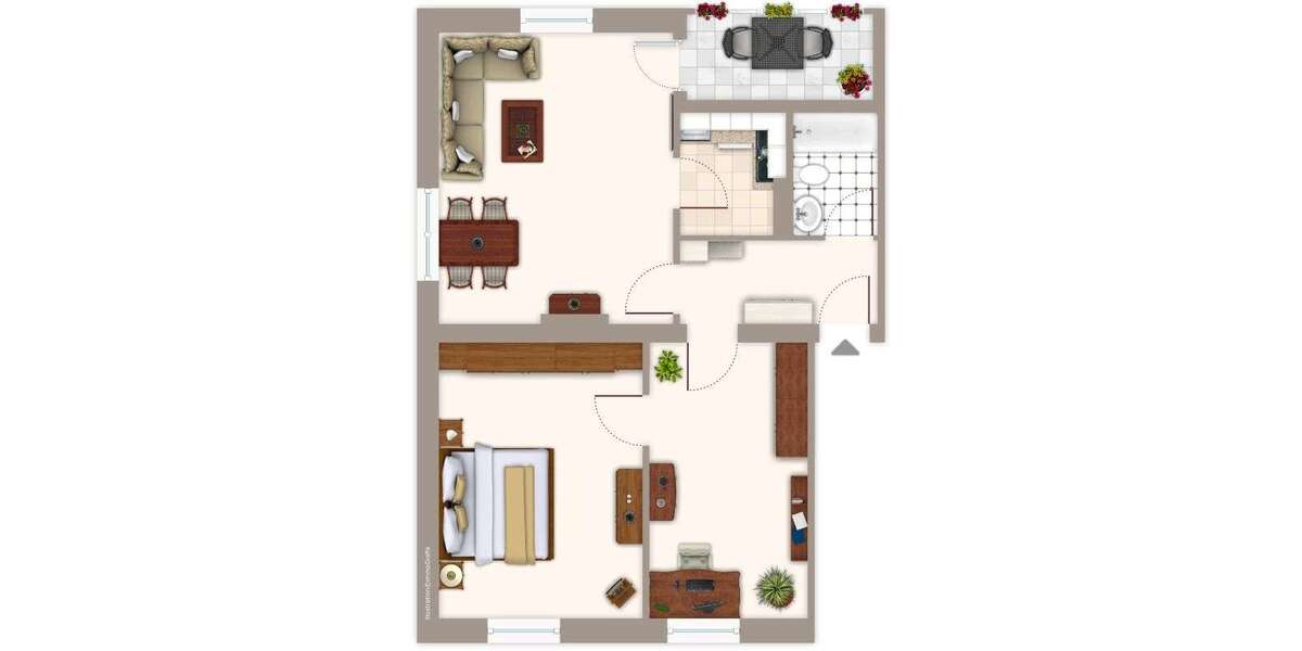 Etagenwohnung Mönchengladbach Süd - 3 Zimmer, 52 m&sup2;, 519&euro; | Angebot:24789826