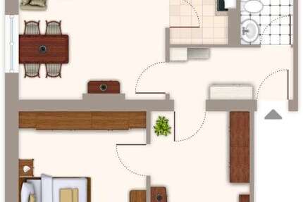 Wohnung Mönchengladbach Süd - 3 Zimmer, 52 m&sup2;, 519&euro; | Angebot:24789826