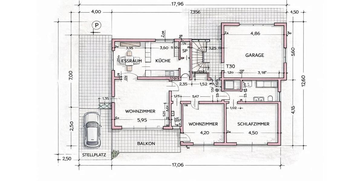 Erdgeschoßwohnung Stadtprozelten - 4 Zimmer, 120 m&sup2;, 1.200&euro; | Angebot:26147851